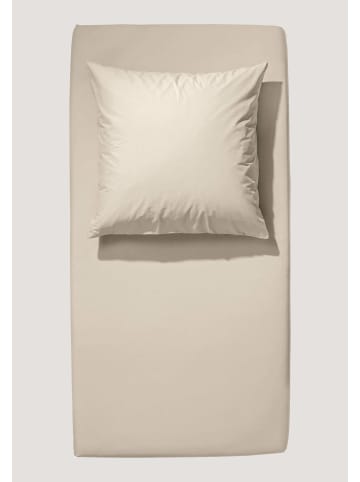 Hessnatur Satin Spannbettlaken in perlmutt