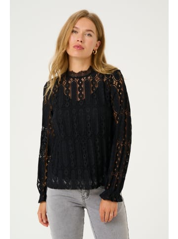 Cream Langarm-Bluse CRTully Straight fit in Pitch Black