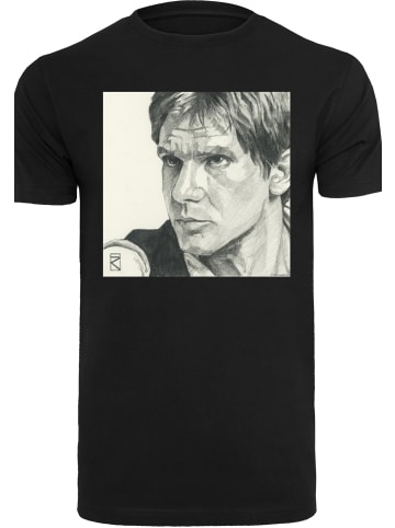 F4NT4STIC T-Shirt Star Wars Han Solo Drawing in schwarz