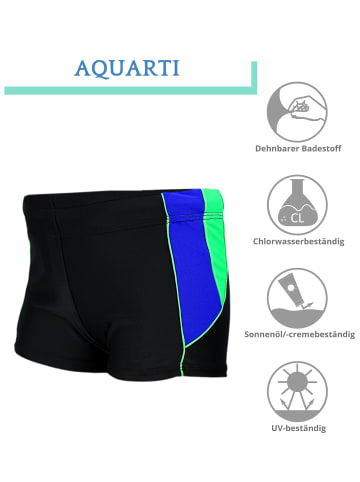 Aquarti Badehose in blau/grün