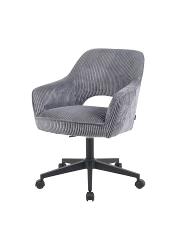DUBI Möbel 2er-Set: Bürostuhl Mika-Ilvy in Grau - (B)60 x (H)85 x  (T)65 cm