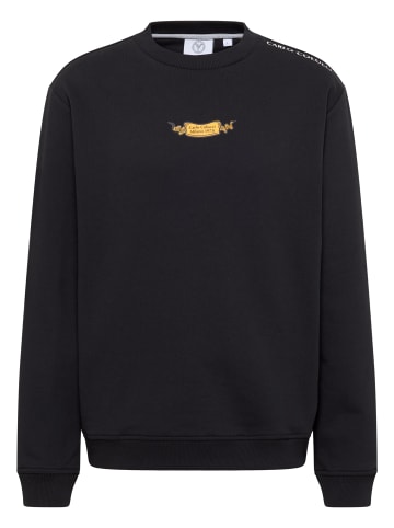 Carlo Colucci Sweatshirt Eichner in Schwarz