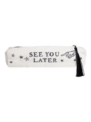Blond Amsterdam Etui Krokodil in Schwarz - 22 x 6 x 5cm