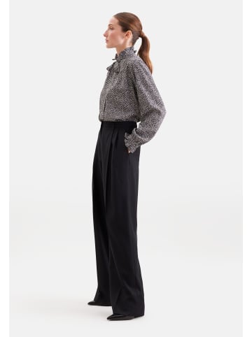 Seidensticker Ausgestellte Bluse Regular in Schwarz