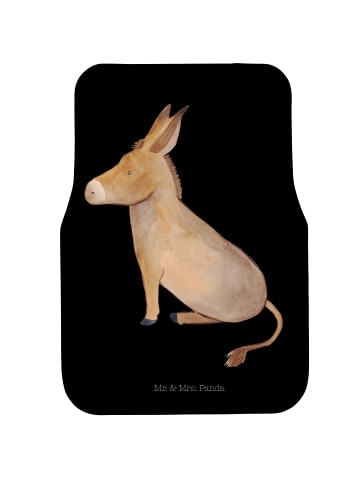Mr. & Mrs. Panda Fußmatte Auto Esel ohne Spruch in Schwarz