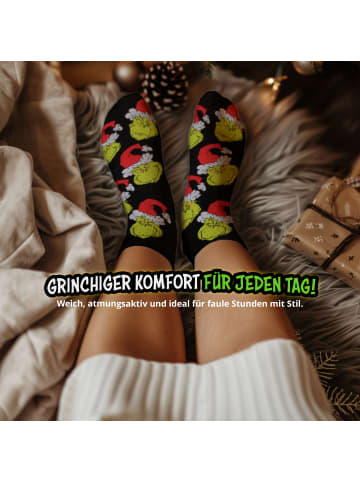 The Grinch 3er Pack The Grinch Socken Sneaker 38-43 in Mehrfarbig