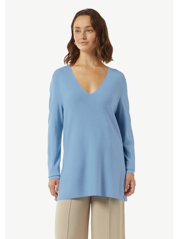 comma Strickpullover langarm in Blau