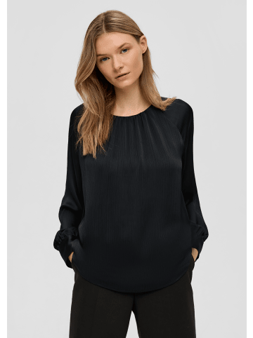 s.Oliver BLACK LABEL Bluse langarm in Schwarz