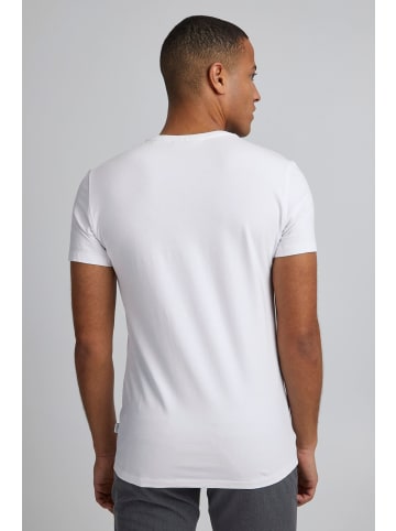 CASUAL FRIDAY V-Ausschnitt T-Shirt Einfarbiges Kurzarm Basic LINCOLN in Weiß