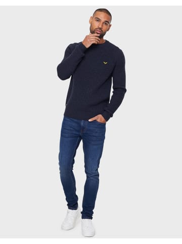 Threadbare Strickpullover Macsen in Navy / Deep Blue Melange