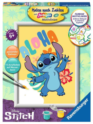 Ravensburger Malprodukte Disney Stitch Malen nach Zahlen Kinder 9-99 Jahre in bunt