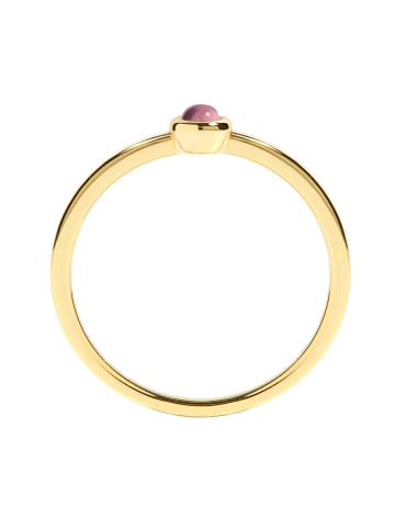 Glanzstücke München Ring aus Sterling Silber mit Amethyst in gelbgold