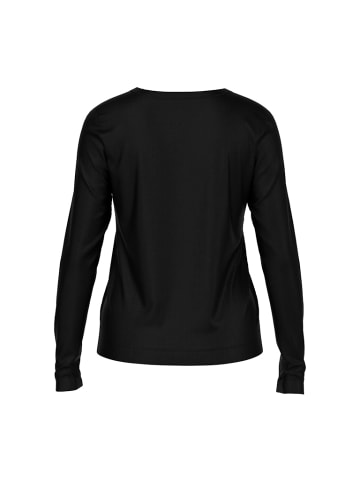 MARC CAIN Klassisches Langarmshirt unifarben in Schwarz