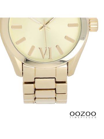 Oozoo Analog-Armbanduhr Oozoo Vintage Series gold groß (ca. 40mm)