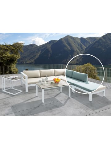 Beliani 5-tlg Sitzgruppe MESSINA in Weiß/Beige/Grün