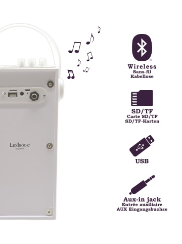 Lexibook iParty Bluetooth®-Lautsprecher mit Mikrofon & Lichteffekten