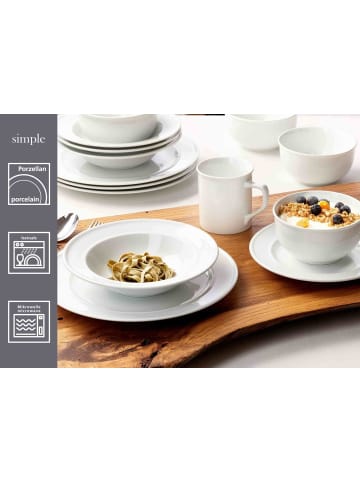 Ritzenhoff & Breker 12er Set Frühstücksset Simple in weiß