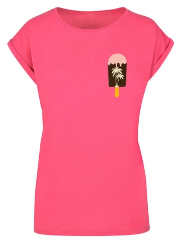 Merchcode Merchcode T-Shirts in hibiskus pink