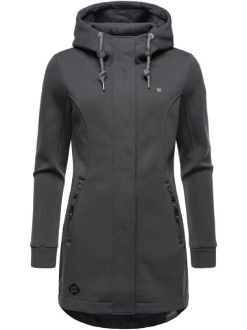 ragwear Sweatjacke Letti Bonded in Dark Grey