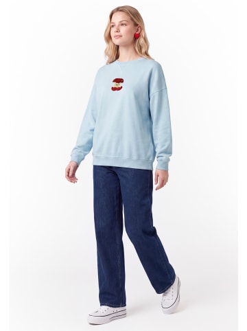 myMo Women Sweatshirt in Light Blue