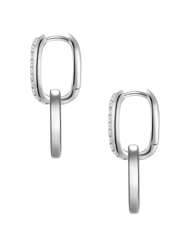 Glanzstücke München Creolen aus Sterling Silber mit Zirkonia in silber