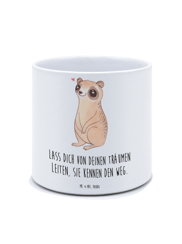 Mr. & Mrs. Panda Pflanzkübel Plumplori Glücklich mit Spruch in Weiß