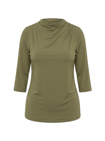 Ulla Popken Shirt in dunkel khaki