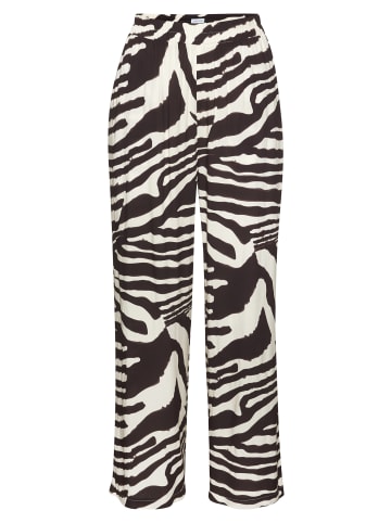 LASCANA Palazzohose in creme-braun bedruckt