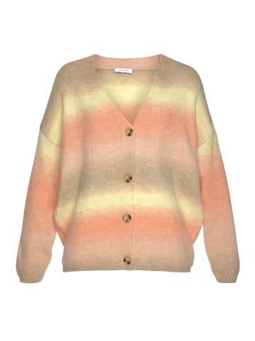 LASCANA Strickjacke in apricot-gelb-braun