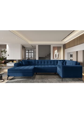 MF Design Monton Recamiere Links in Blautanne -  (L) 180 x (B) 340 x (H) 93 cm