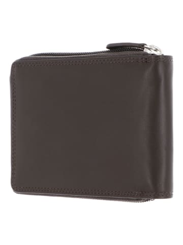 Golden Head Polo Geldbörse RFID Schutz Leder 12.5 cm dunkelbraun