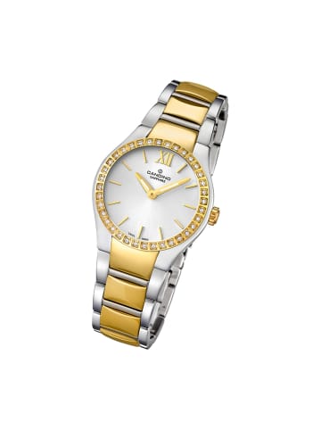 Candino Analog-Armbanduhr Candino Classic silber, gold mittel (ca. 32mm)