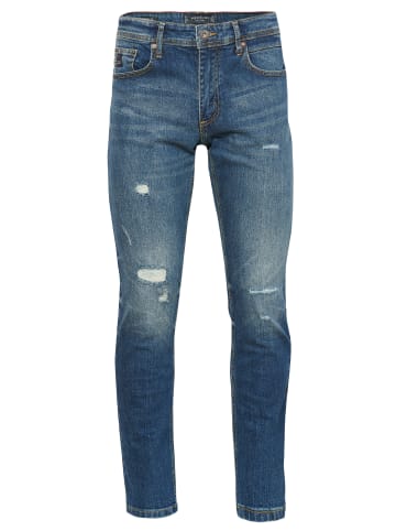 KOROSHI Jeans Stretch Regular Fit in blau