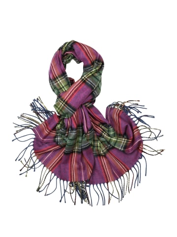 collezione alessandro Italienischer Schal " Scotland " in pink