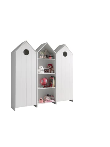 58 aufm Kessel REGALSCHRANK Set Kania MDF+Holzwerkstoff Weiß