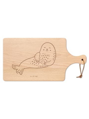 Mr. & Mrs. Panda Käsebrett Robbe Lachen ohne Spruch in Transparent