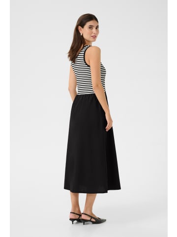 CULTURE Kleid CUflorence Fitted in Black / White Stripes