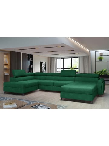 MF Design Joseppe Recamiere Links in Smaragd -  (L) 200 x (B) 360 x (H) 92 cm
