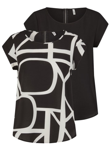 ONLY T-Shirt ONLVIC - 2er Pack in Schwarz