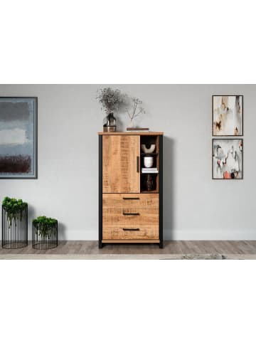 ebuy24 Vitrinenschrank Enna Mango 87 x 45 cm