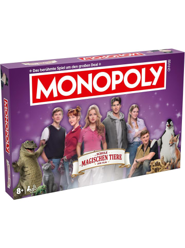 Winning Moves Brettspiel - Monopoly Schule der magischen Tiere in lila