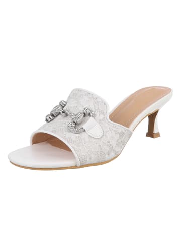 Ital-Design High-Heel Sandalette in Weiß