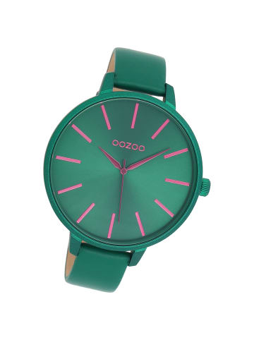 Oozoo Analog-Armbanduhr Oozoo Timepieces grün extra groß (ca. 48mm)