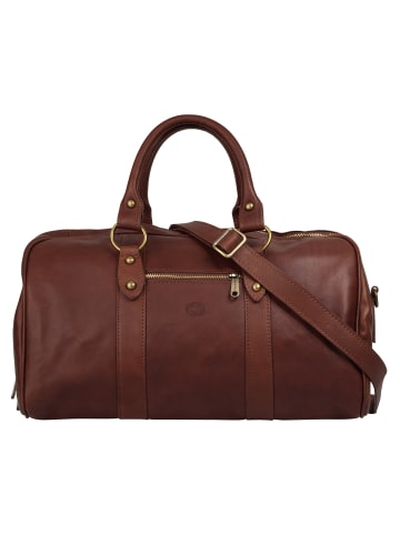piké Reisetasche echt Leder in braun