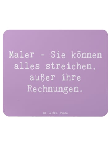 Mr. & Mrs. Panda Mouse Pad Spruch Maler Rechnung mit Spruch in Lavendeltraum