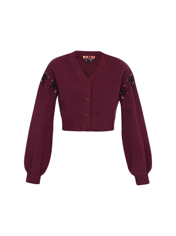 myMo ROCKS Women Cardigan in burgundy