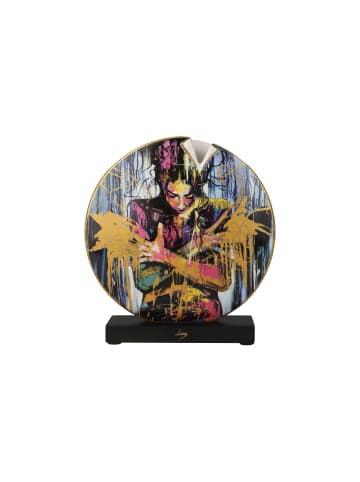 Goebel Vase " Lana Frey -Liberation " in Bunt