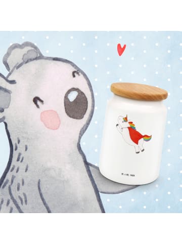 Mr. & Mrs. Panda Frischhaltedose Einhorn Geburtstag mit Spruch in Weiß