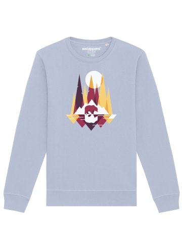 wat? Apparel Sweatshirt Von Bären und Bergen in Serene Blue