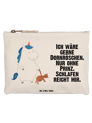 Mr. & Mrs. Panda Aufbewahrungsbeutel Einhorn Teddy mit Spruch in Weiß